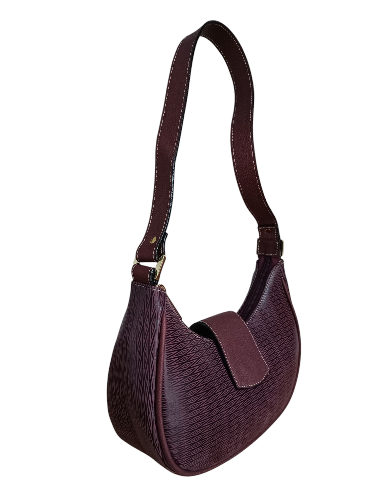 BOLSO MEDIA LUNA MINI WINE - Image 2