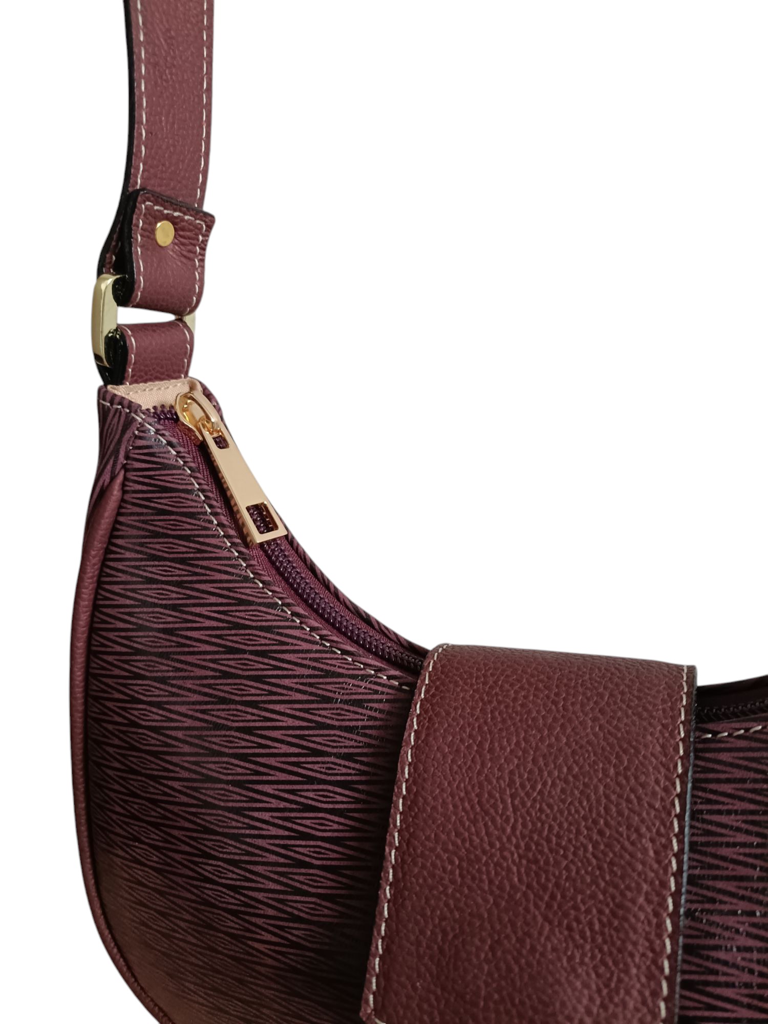 BOLSO MEDIA LUNA MINI WINE - Image 3