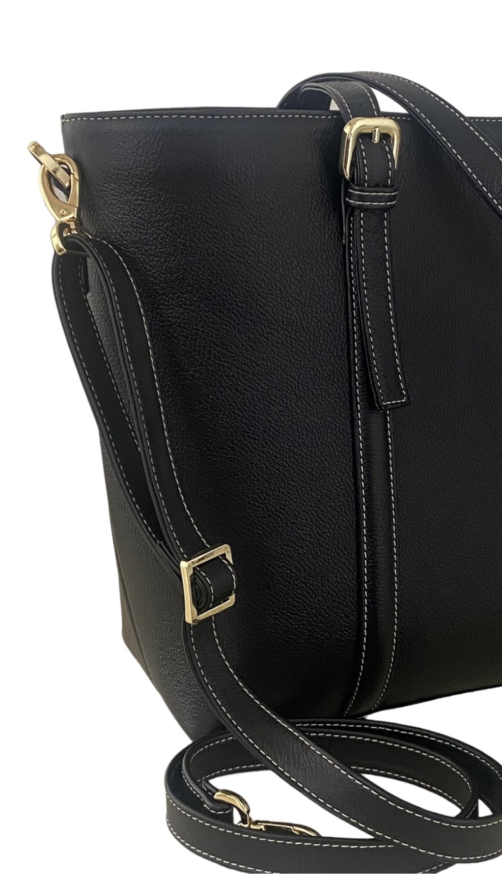 MAXI BOLSO TOTE BASICO NEGRO - Image 2
