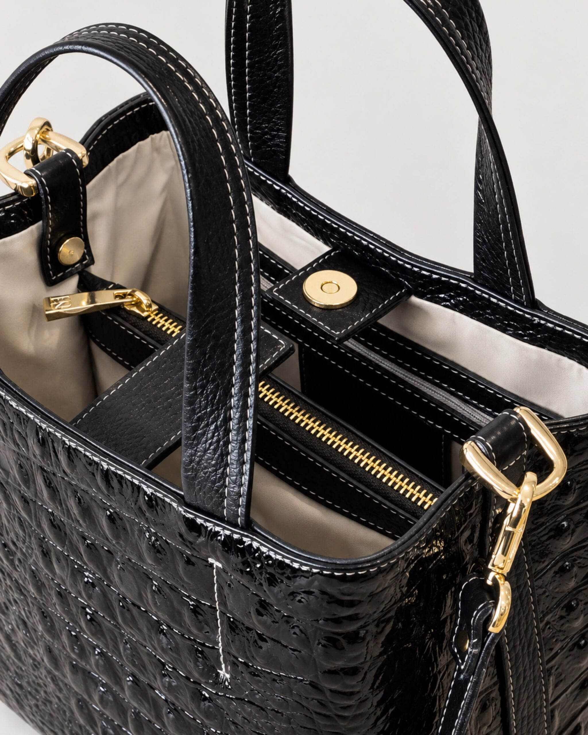 TOTE CROCCO MINI NEGRO - Image 2