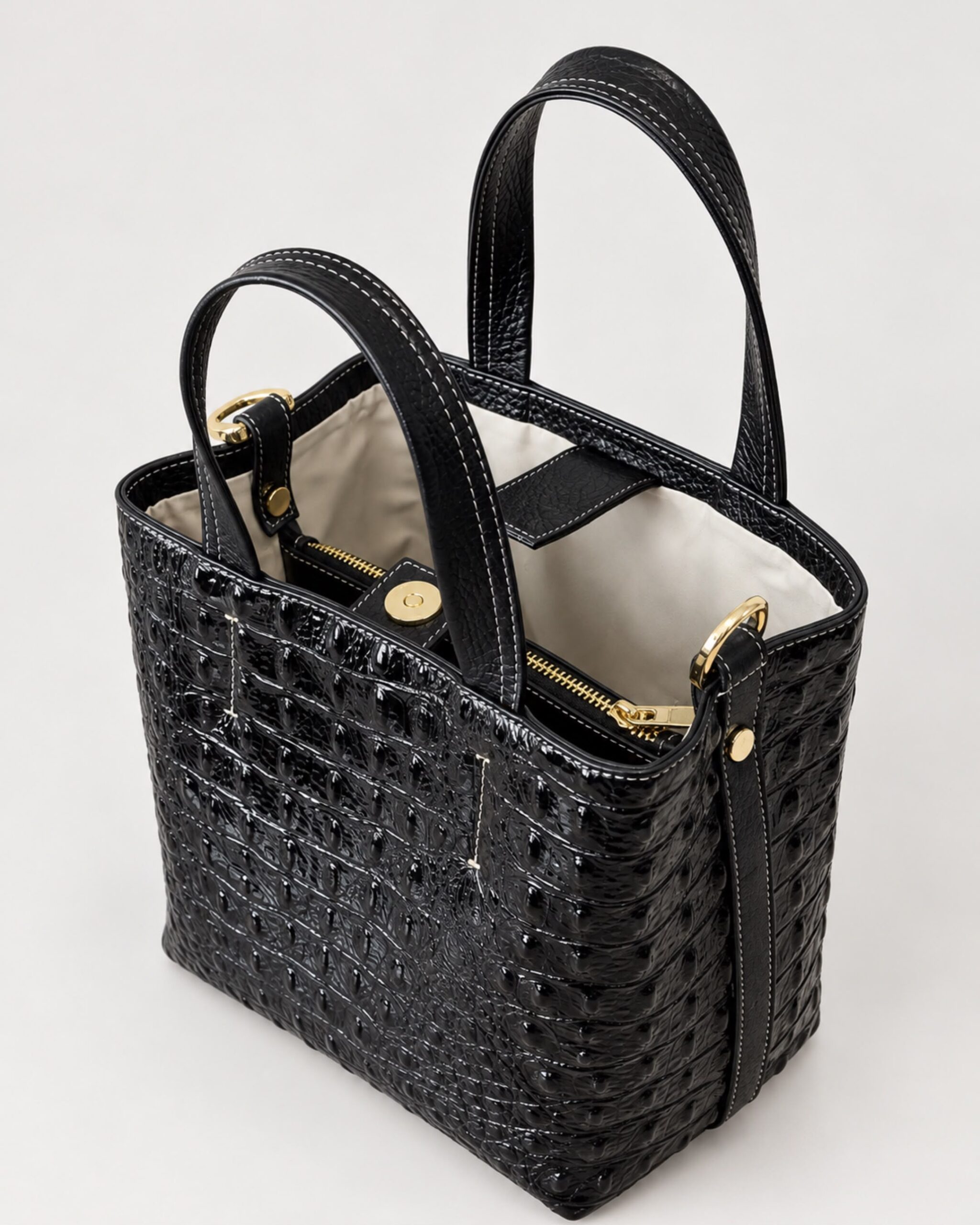 TOTE CROCCO MINI NEGRO - Image 4