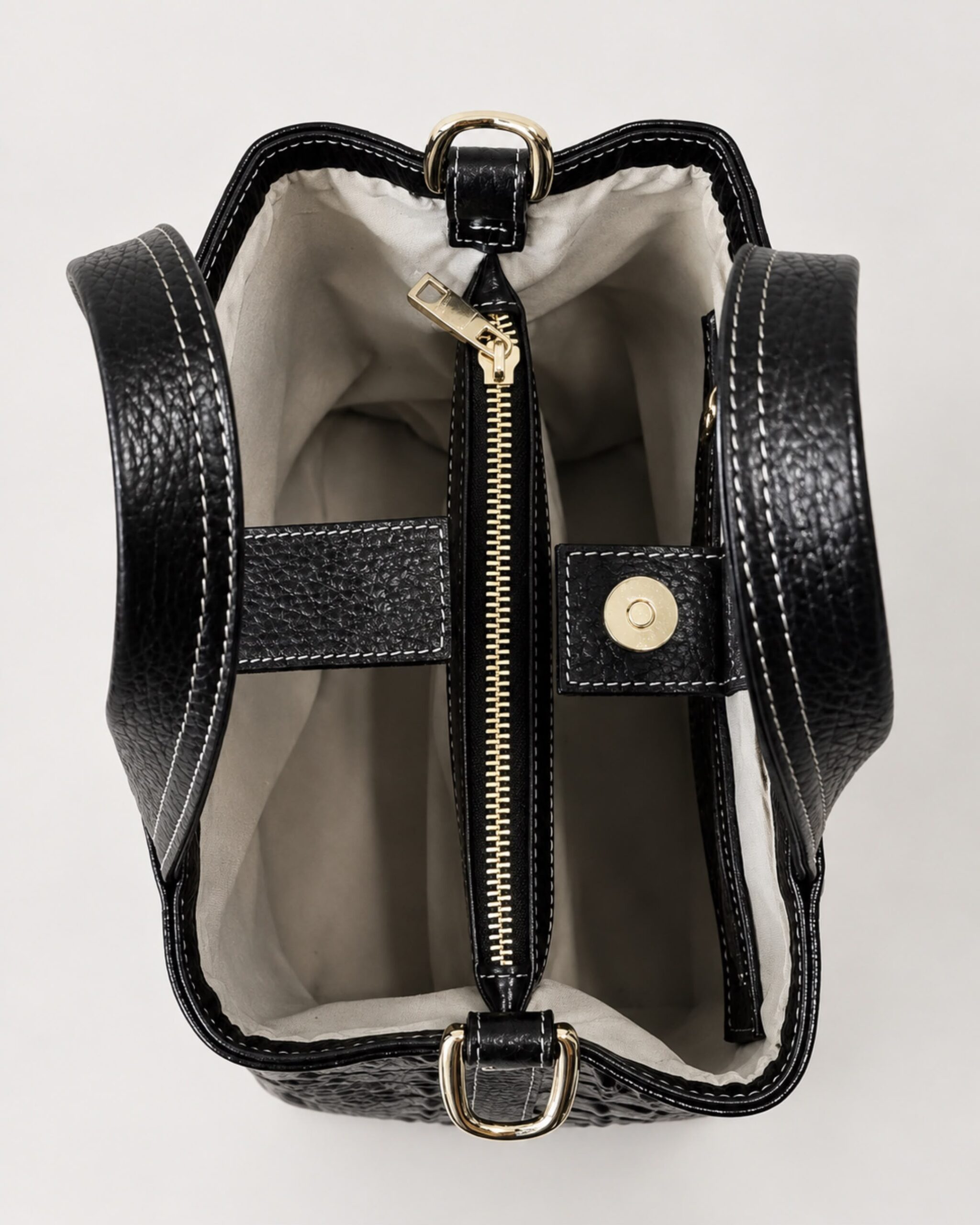 TOTE CROCCO MINI NEGRO - Image 5