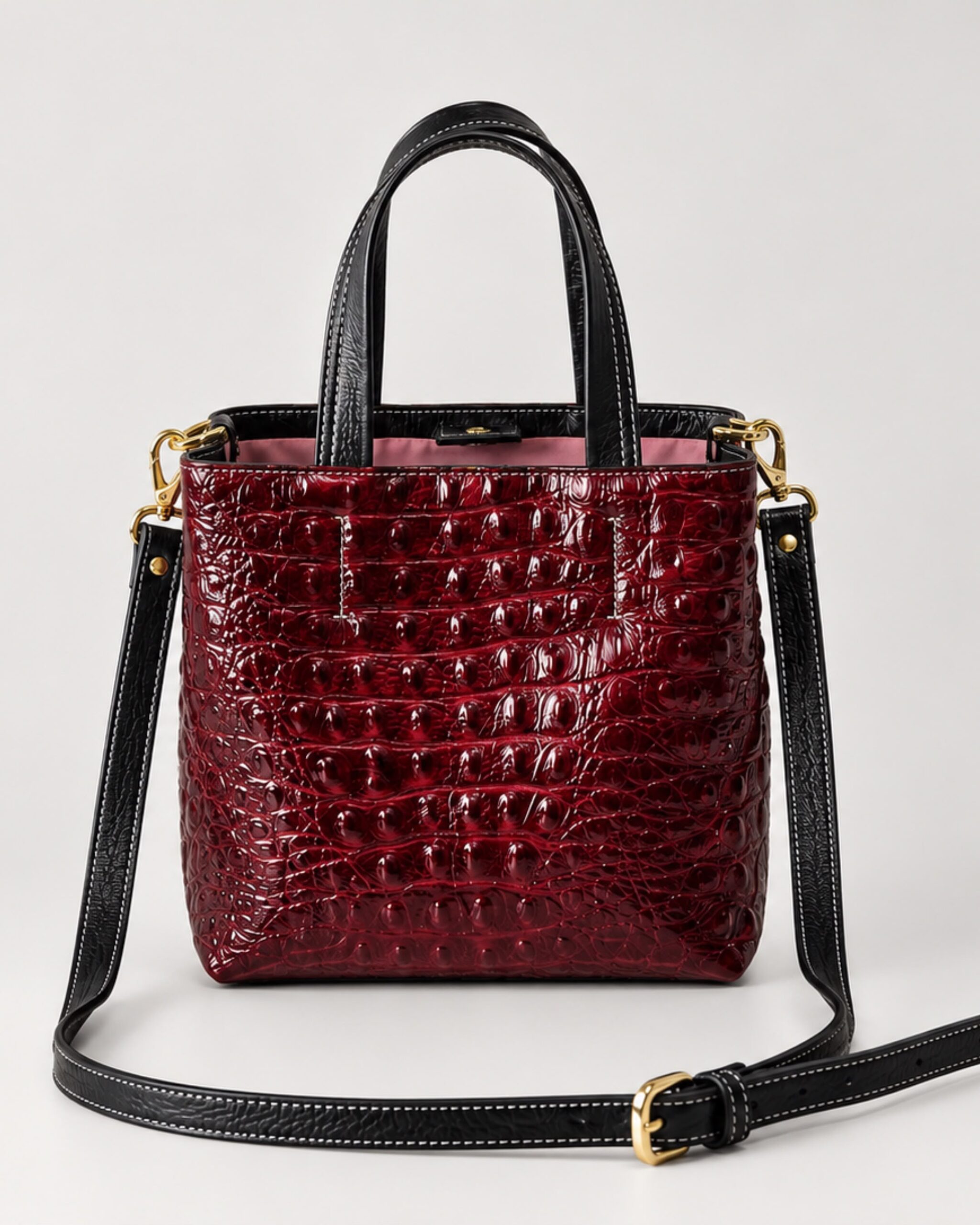 TOTE BORGOÑA BRILLANTE MINI