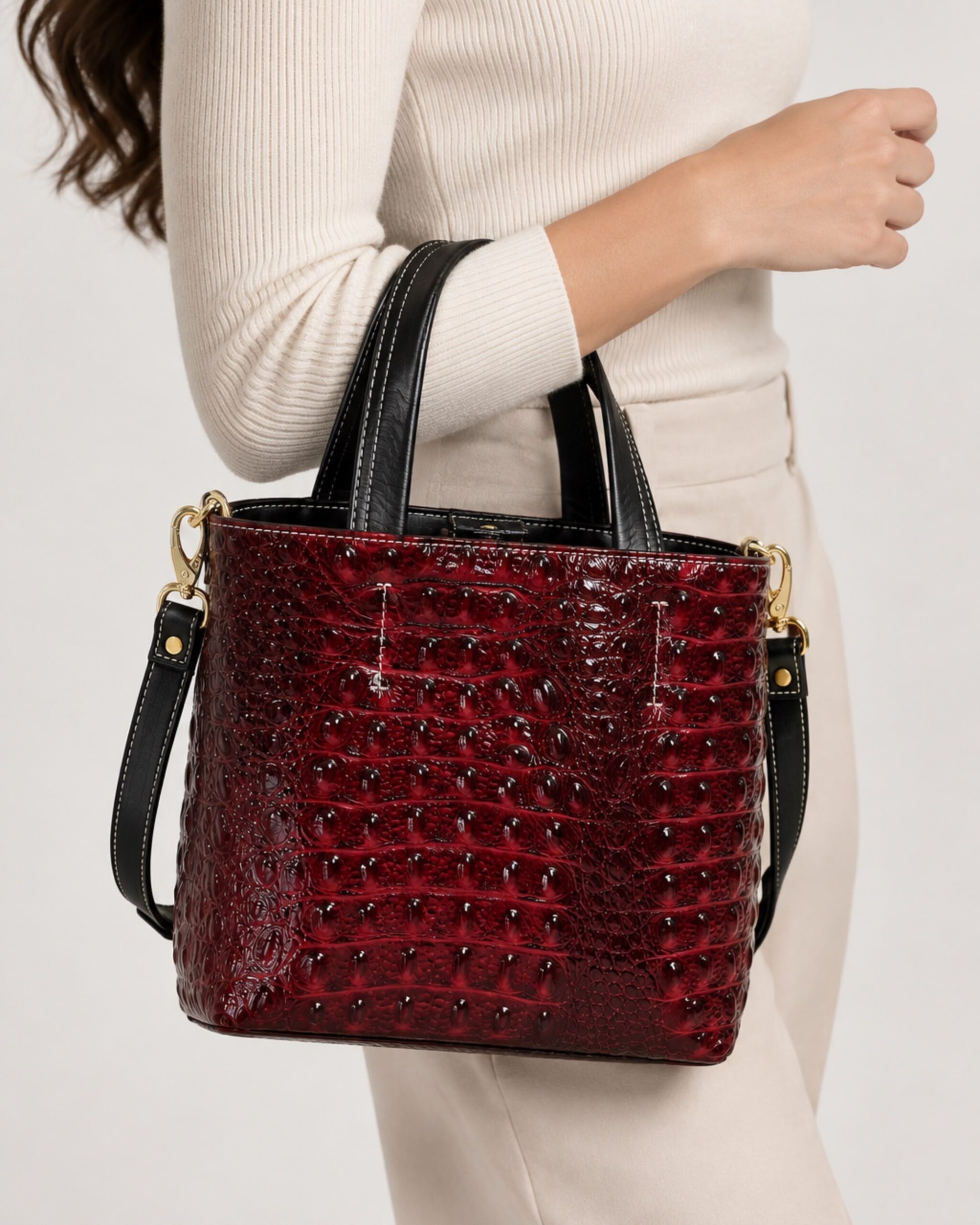 TOTE BORGOÑA BRILLANTE MINI - Image 3